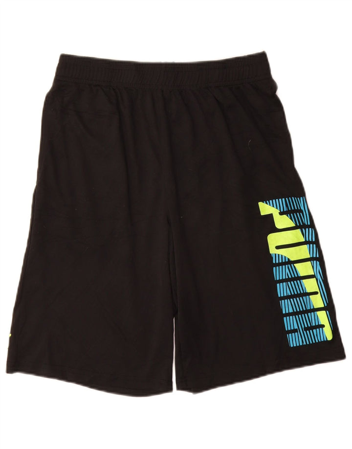 PUMA Boys Graphic Sport Shorts 14-15 Years Large Crni Poliester