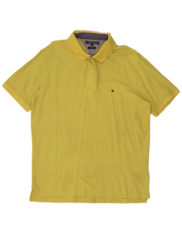 Tommy Hilfiger muška uska polo majica 2XL žuti pamuk