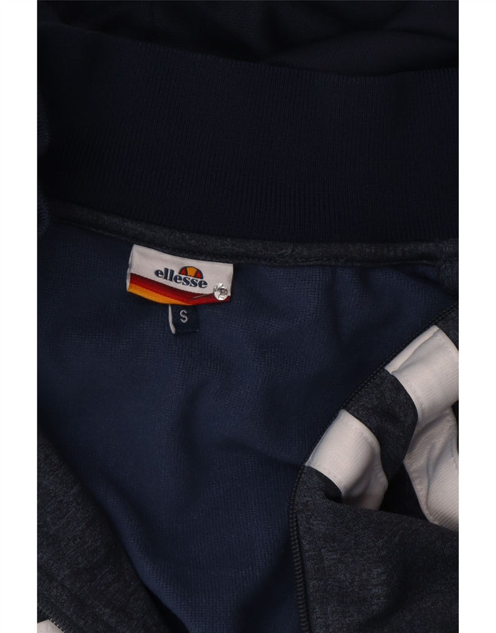 Ellesse muški pulover s kapuljačom na patentni zatvarač mali tamnoplavi blok boja