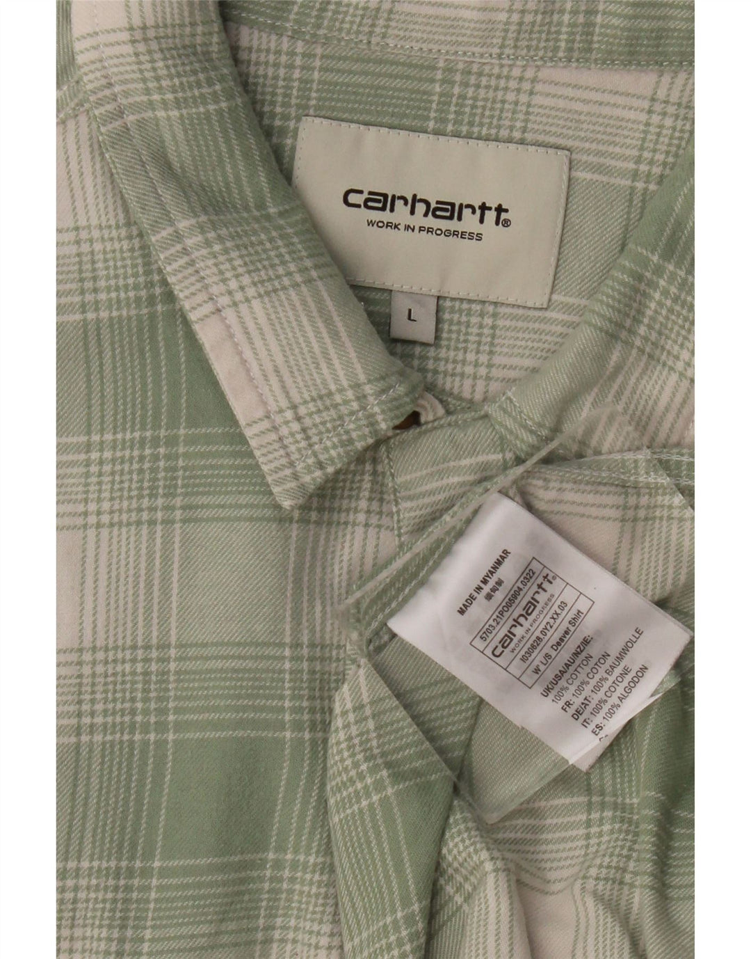 CARHARTT muška košulja veliki zeleni karirani pamuk