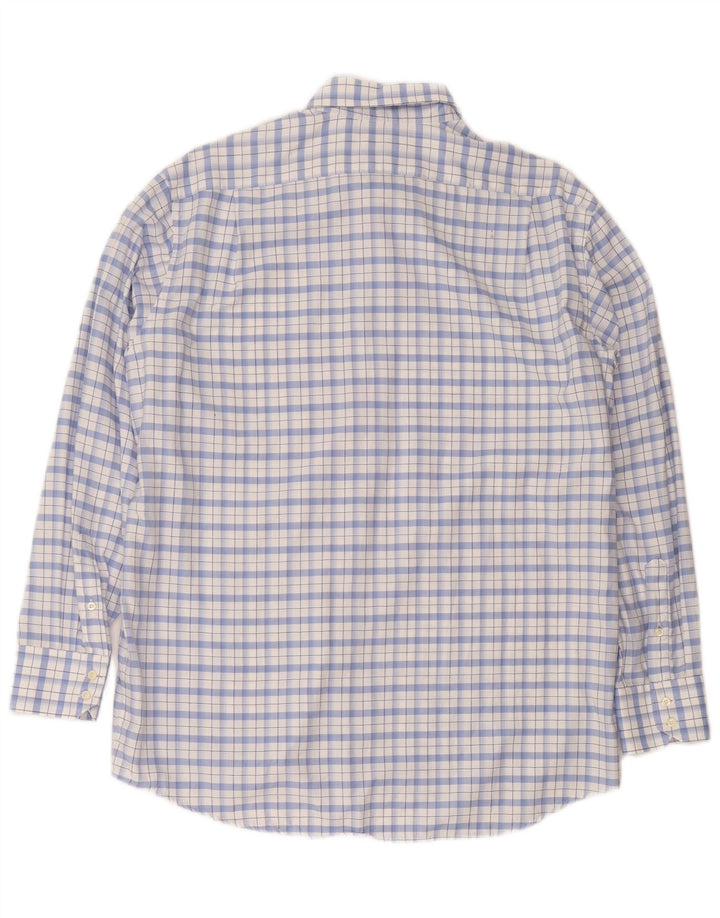 Lacoste muška košulja, veličina 44 XL, plavi karirani pamuk
