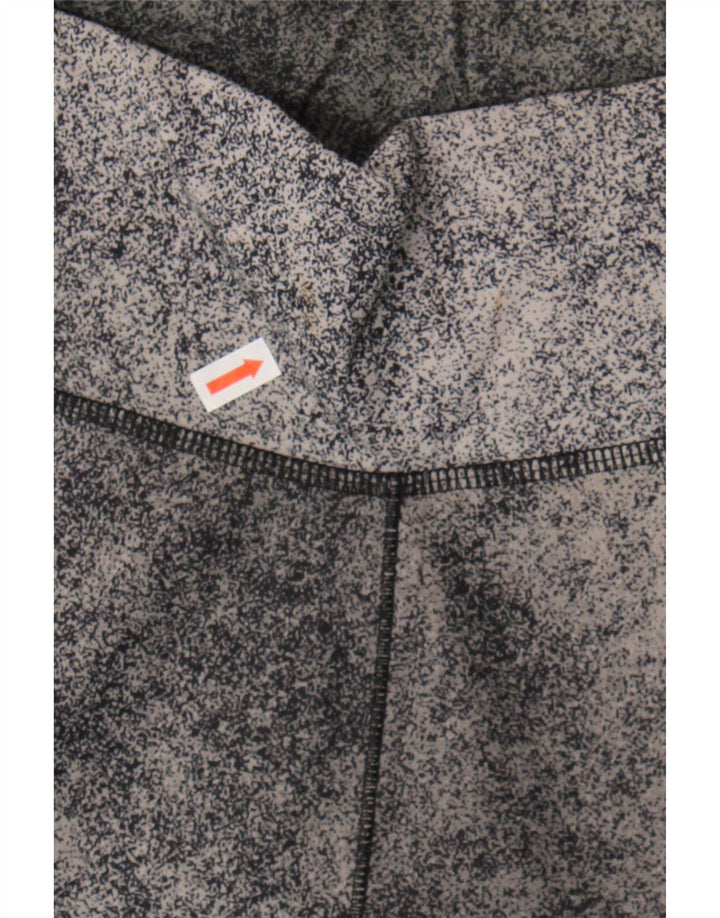 ADIDAS Womens Climalite Leggings UK 12/14 Medium  Grey Flecked Polyester Vintage Adidas and Second-Hand Adidas from Messina Hembry 
