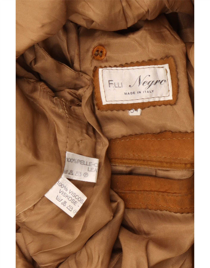Vintage muška antilop jakna IT 54 XL bež koža