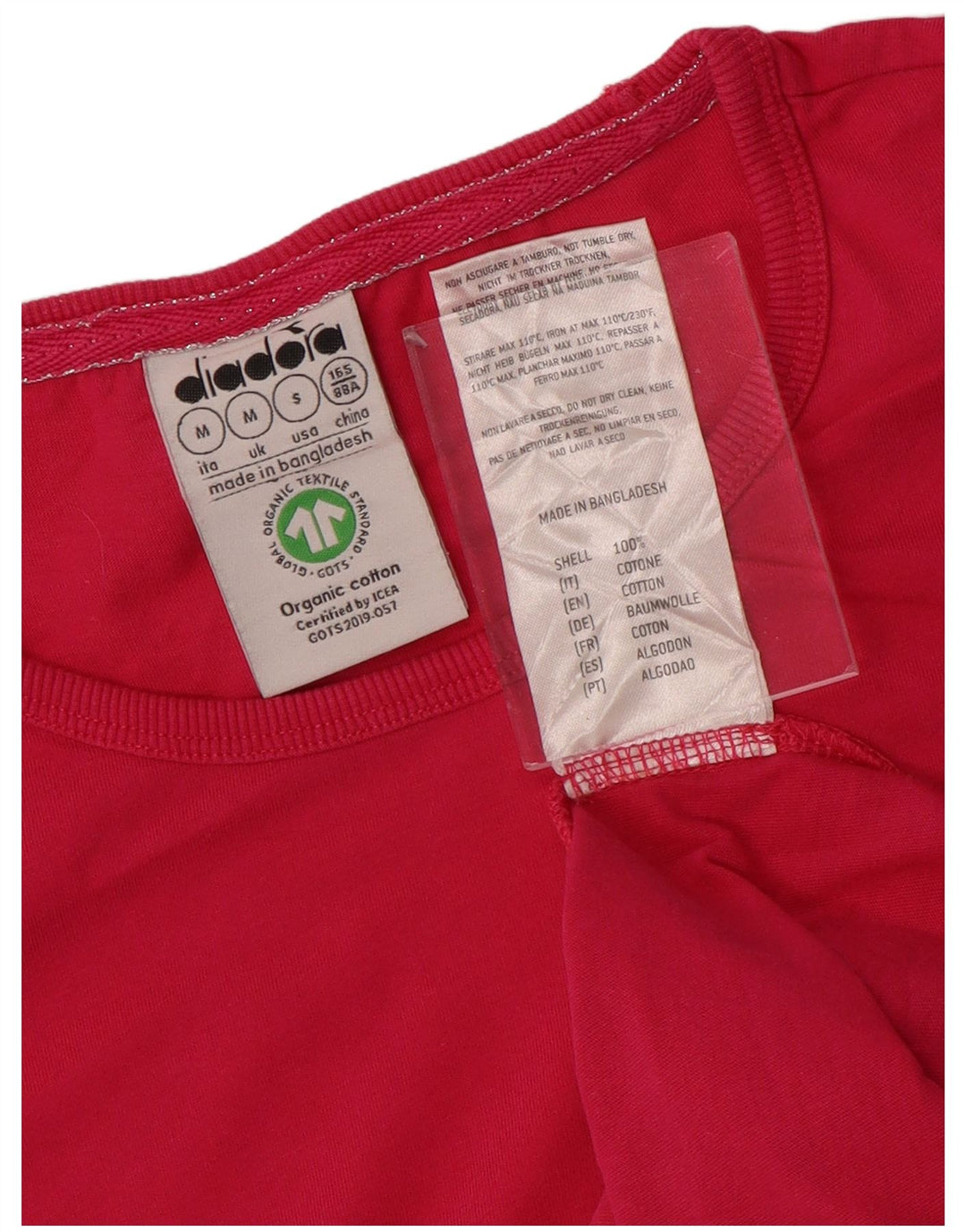 DIADORA Ženska majica kratkih rukava UK 12 srednje ružičasti pamuk