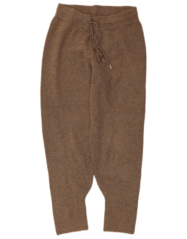 Zara ženska pletena trenirka hlače Joggers UK 12 srednje smeđe s pjegama