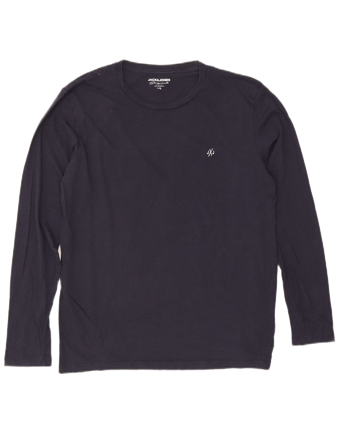 Jack & Jones muška majica dugih rukava, velika tamnoplava pamuk