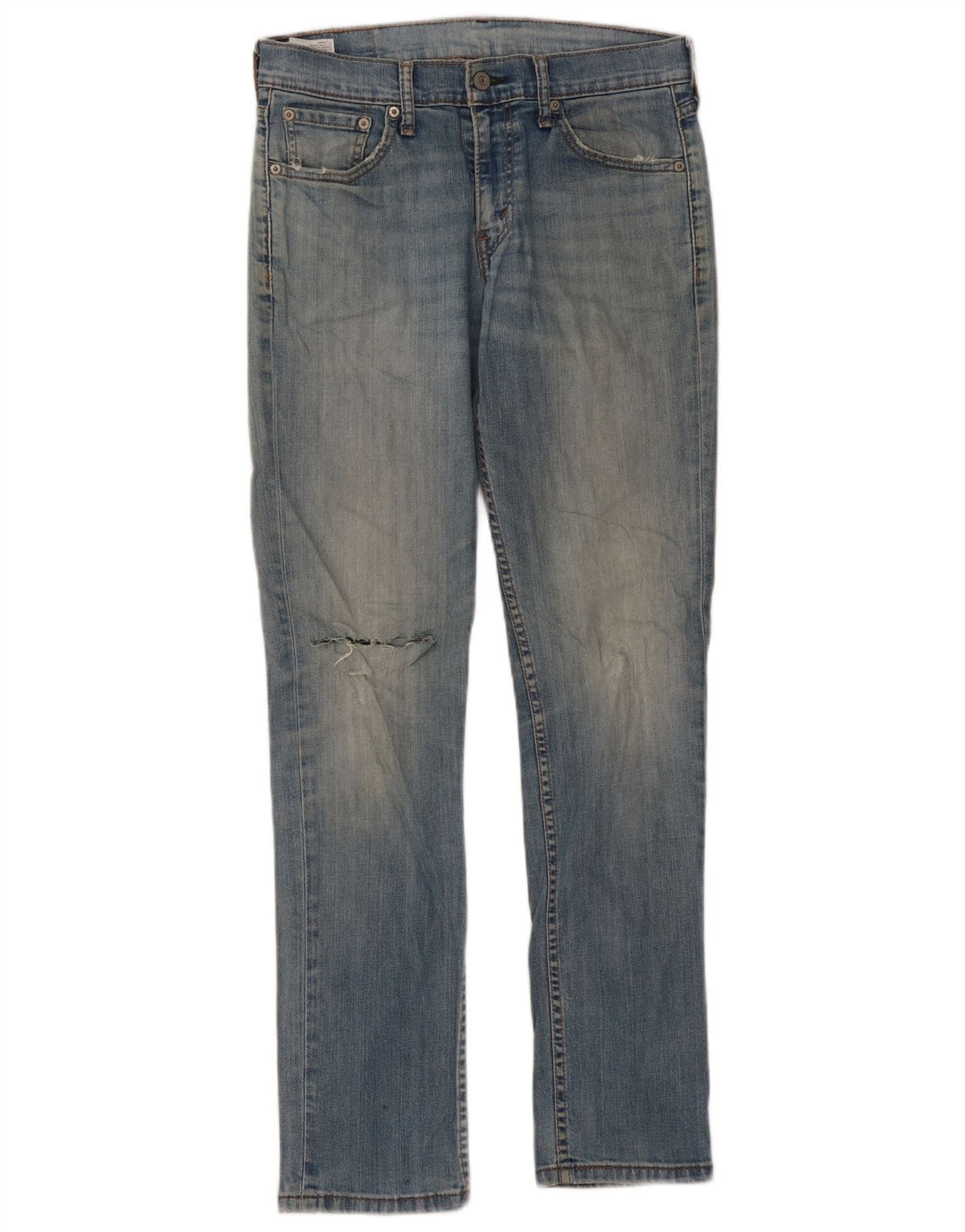 LEVI'S Ženske uske traperice na duge staze W30 L32 Plavi pamuk