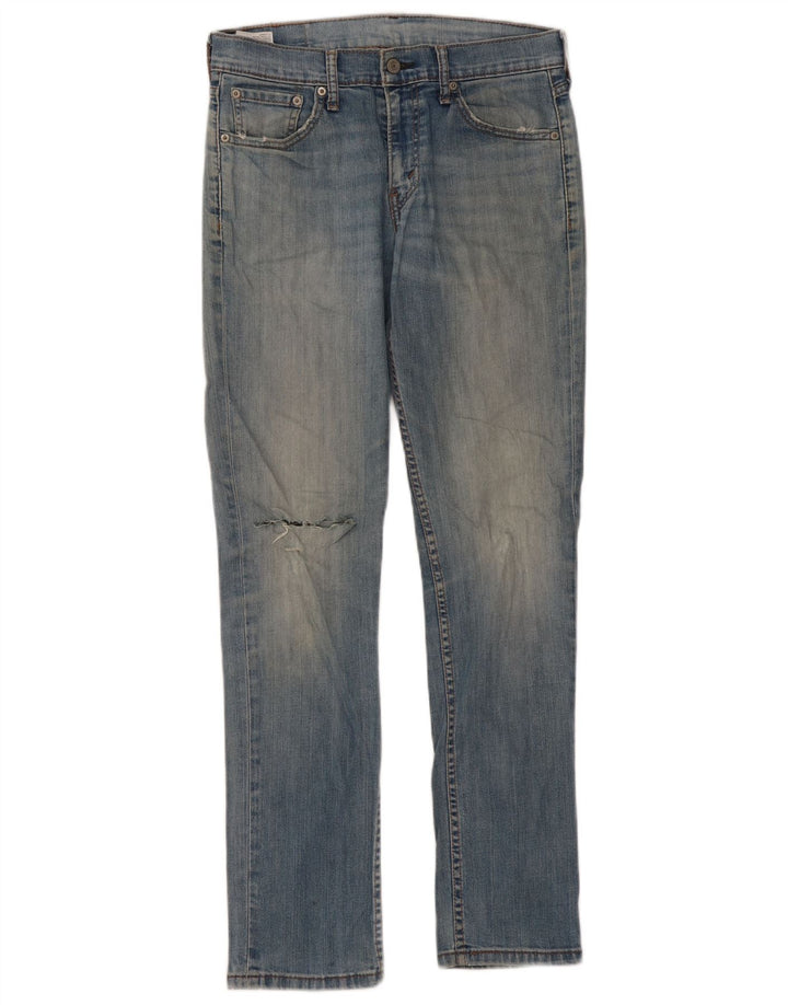 LEVI'S Ženske uske traperice na duge staze W30 L32 Plavi pamuk