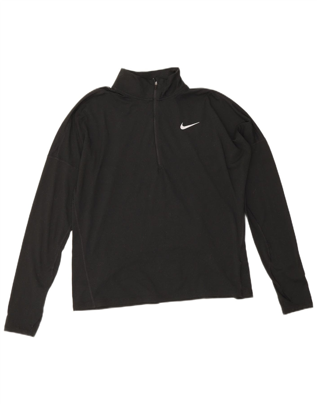 Nike Ženska trenirka Dri Fit Zip Neck Top UK 14 Medium Black