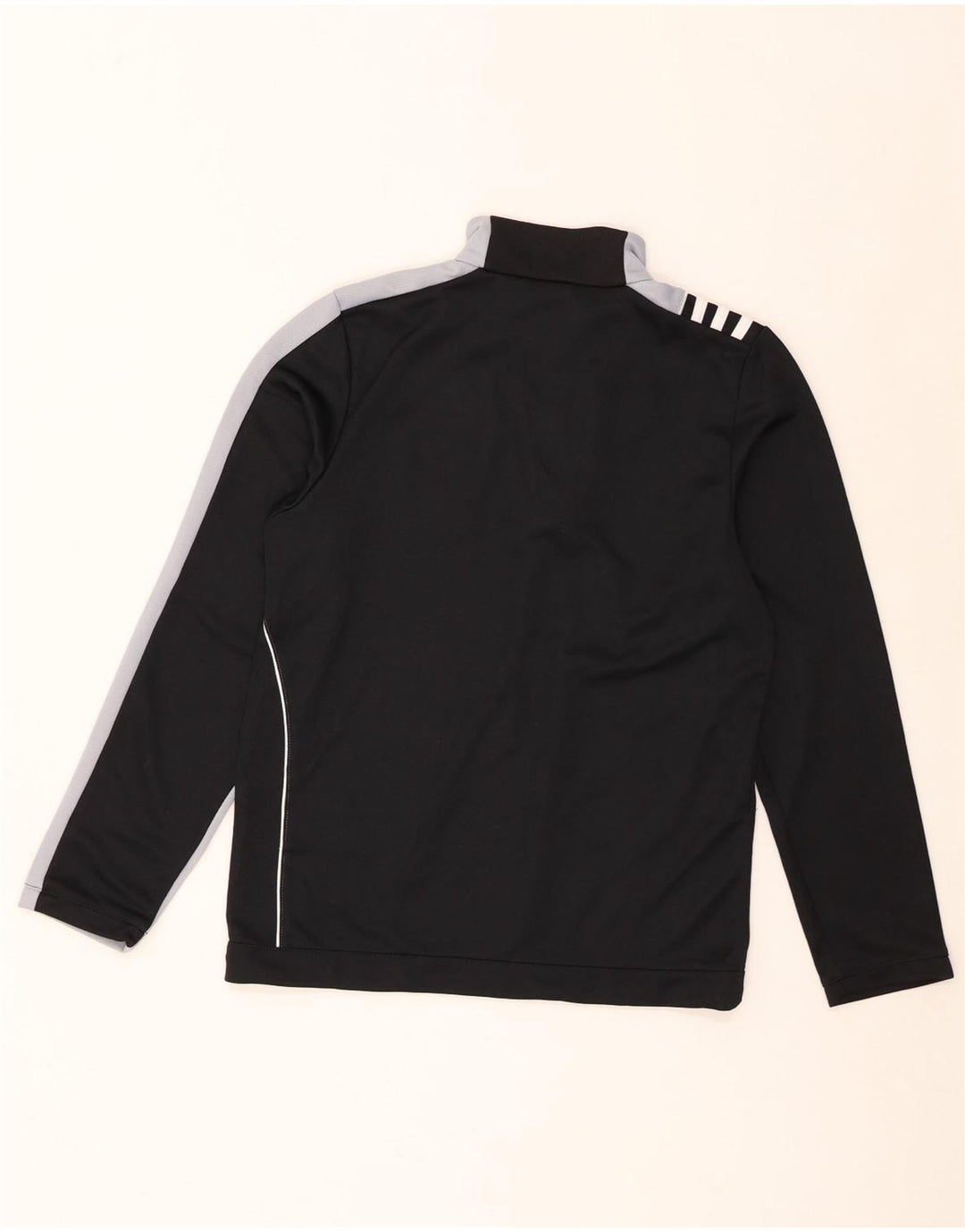 Adidas Boys Climalite Pulover Trenirka Top 13-14 Years Black Colourblock