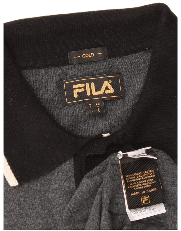 Fila Muška polo majica Mala Siva Pamuk blok boja