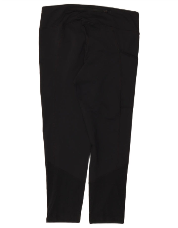 Nike ženske Dri Fit Capri tajice UK 8 male crne poliesterske