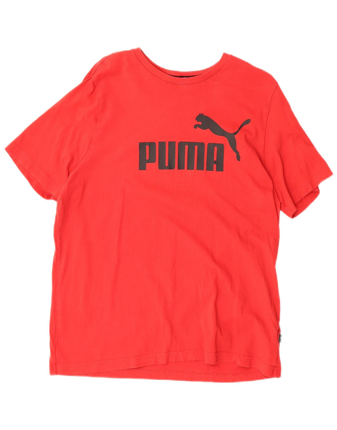 PUMA Mens Graphic T-Shirt Top Large Red Cotton