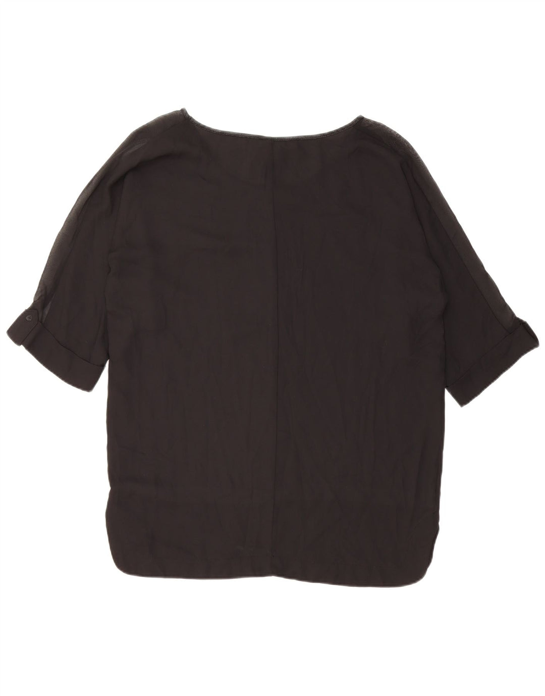 DESIGUAL gornji dio ženske grafičke bluze UK 14 Srednje crna