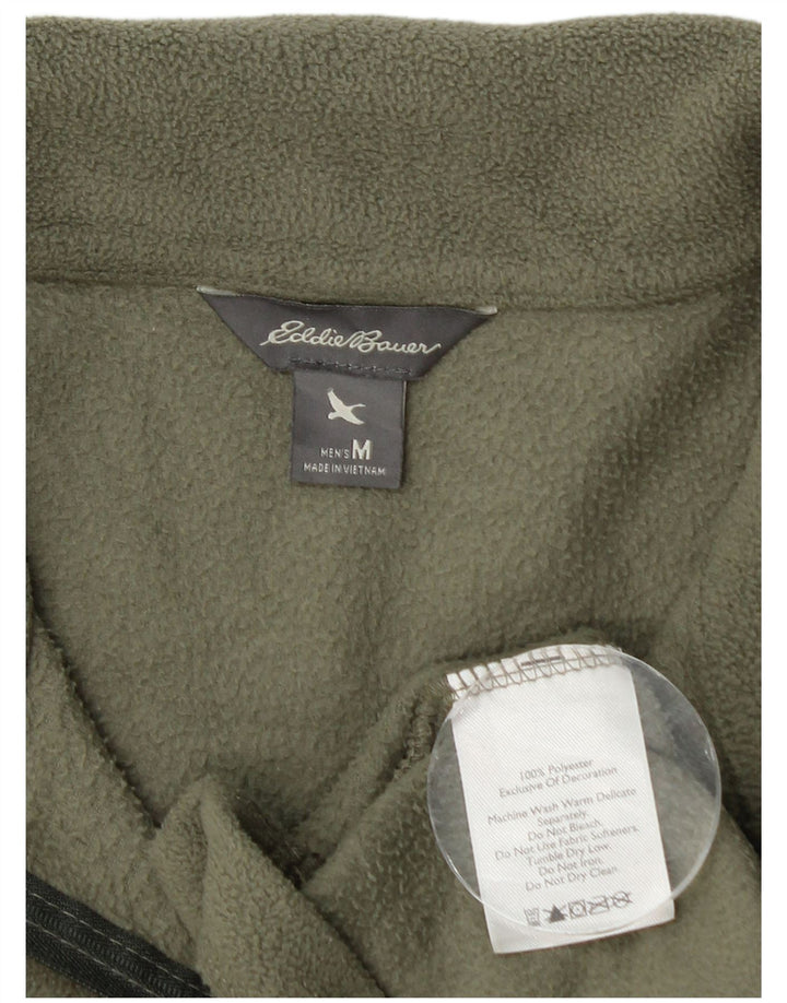 Eddie Bauer muški džemper od flisa s patentnim izrezom, srednji kaki poliester