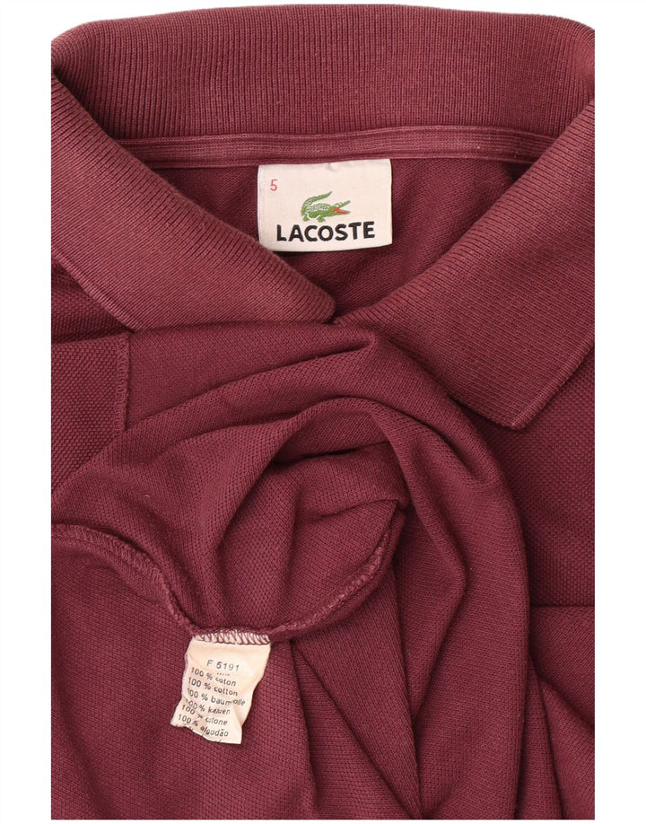 LACOSTE muška polo majica veličine 5, velika kestenjasta pamuk