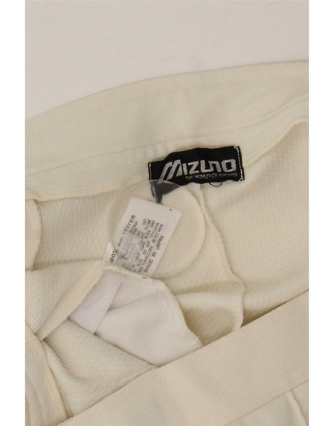 Mizuno muške ravne ležerne hlače W32 L32 bijeli poliester