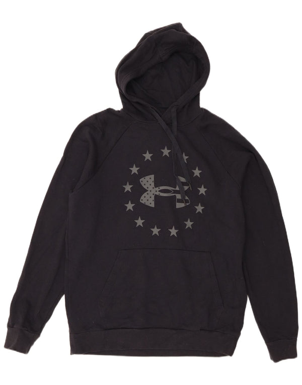 Under Armour muška majica s kapuljačom srednje veličine, crni pamuk