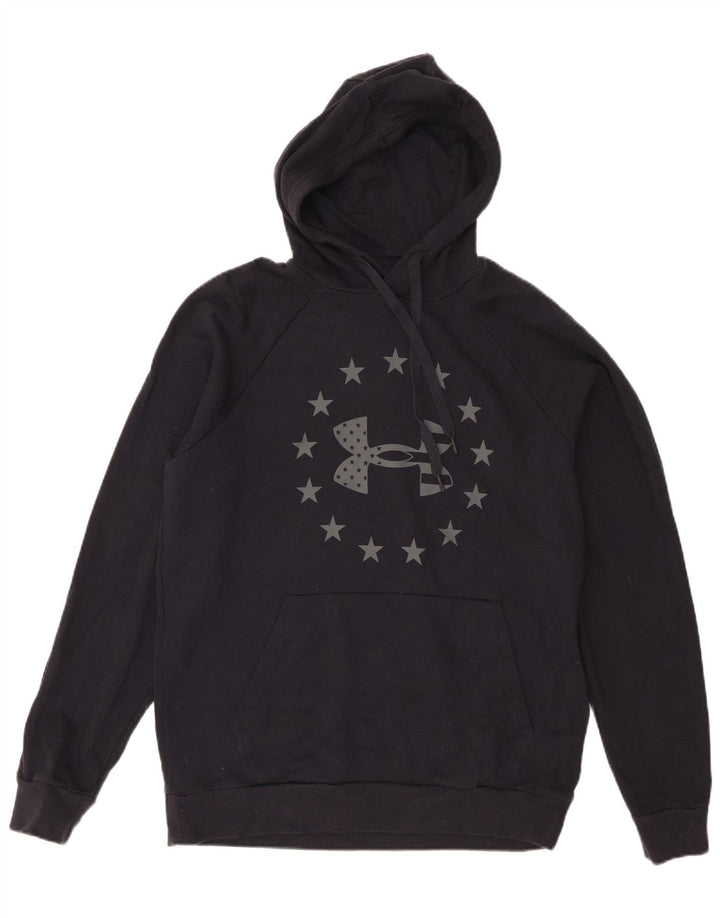 Under Armour muška majica s kapuljačom srednje veličine, crni pamuk