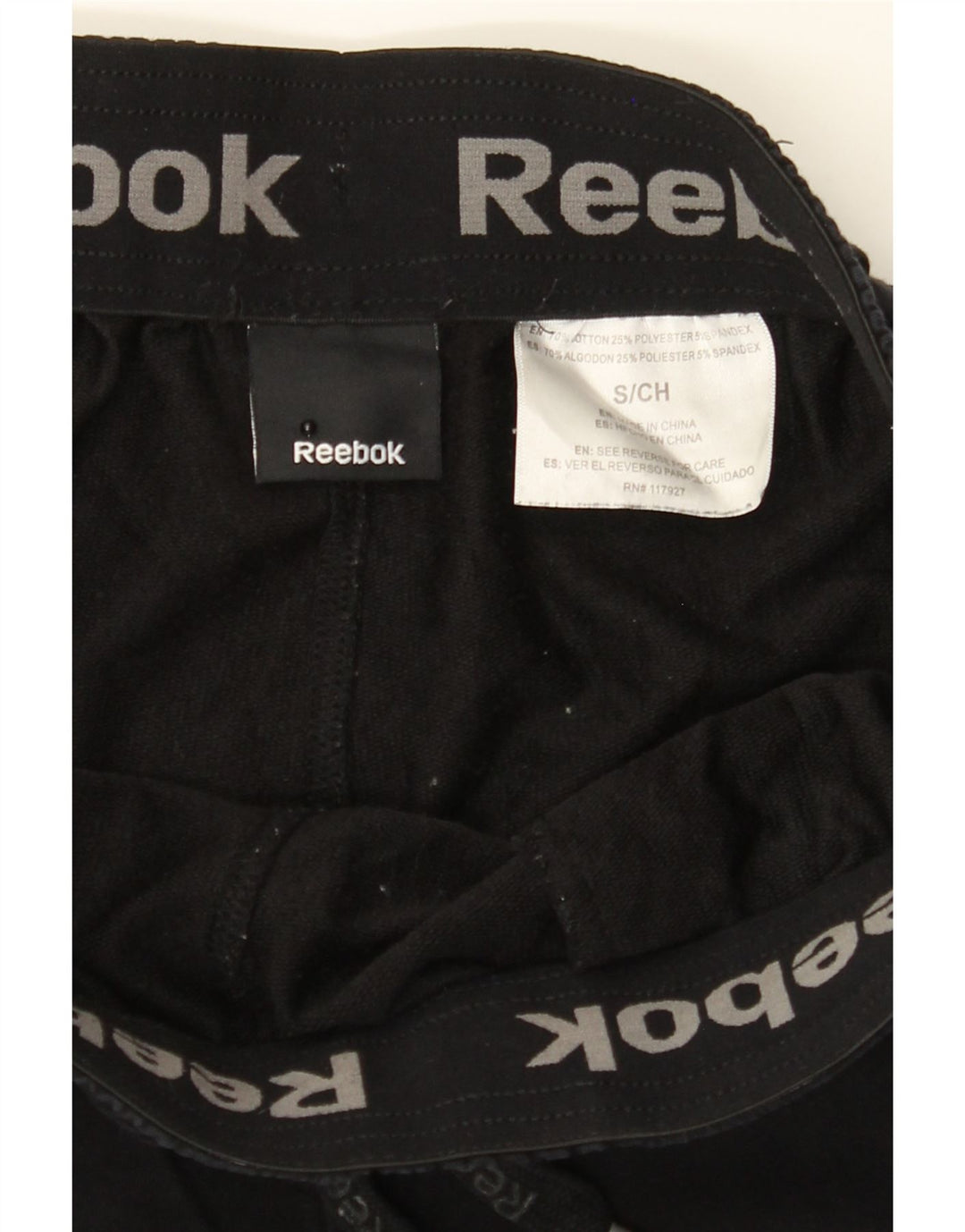 REEBOK Mens Tracksuit Trousers Joggers Small  Black Cotton Vintage Reebok and Second-Hand Reebok from Messina Hembry 