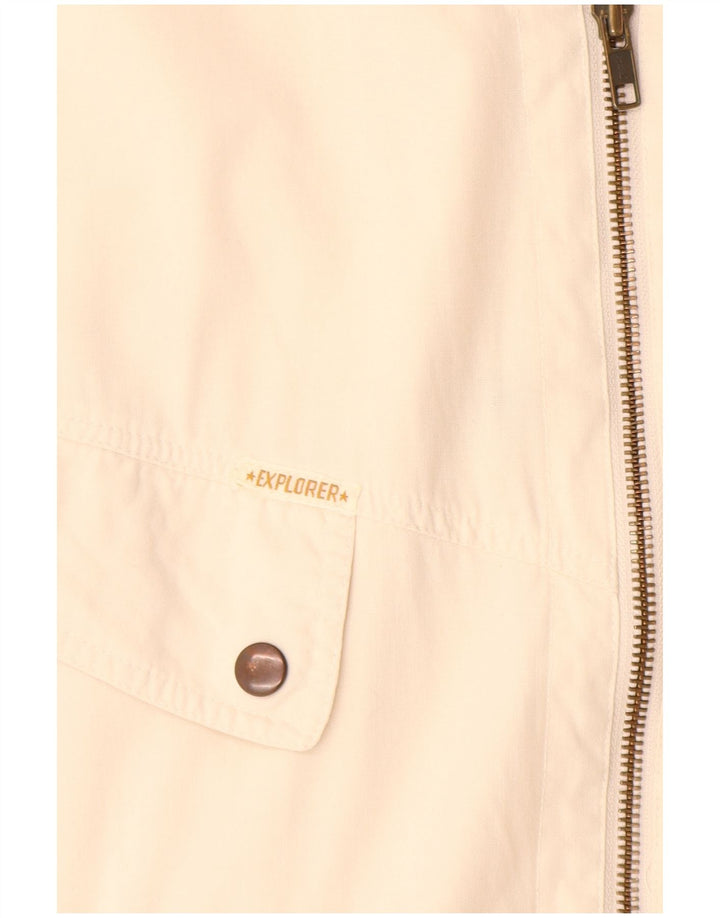 Explorer Mens Utility Gilet UK 38 Medium Off White Pamuk