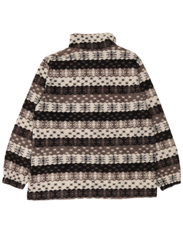 VINTAGE Muška jakna od flisa UK 44 2XL Siva Fair Isle