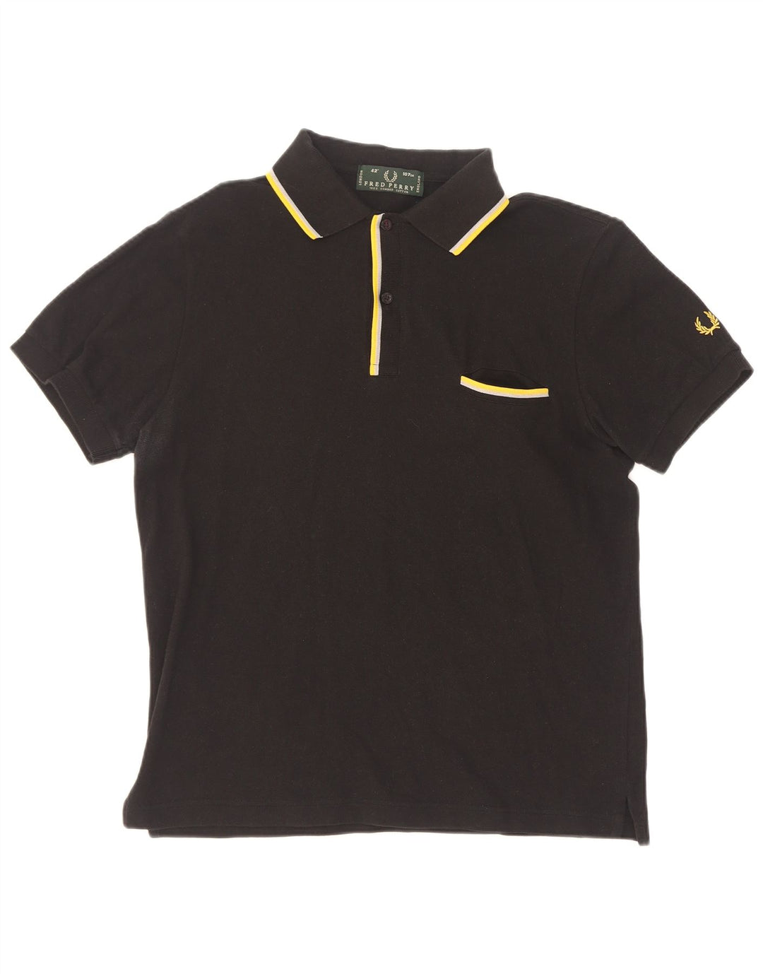 Fred Perry muška polo majica srednje crne pruge, pamuk