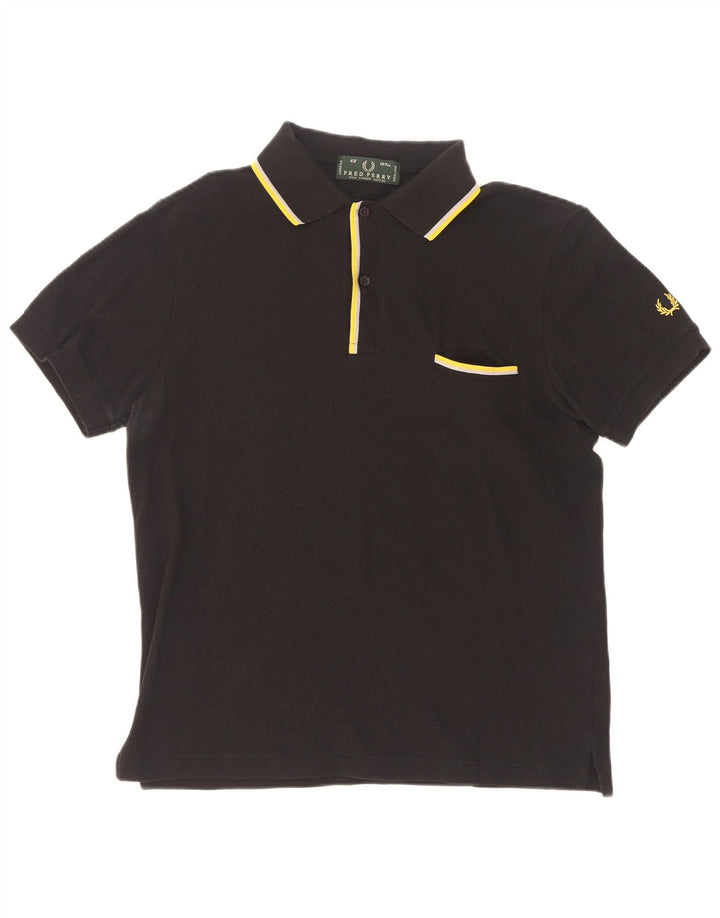 Fred Perry muška polo majica srednje crne pruge, pamuk