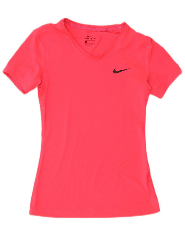 Nike Ženska Dri Fit majica kratkih rukava UK 8 Small Pink
