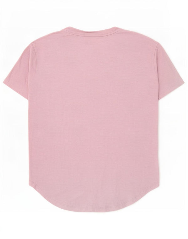 Gap ženska majica s kratkim rukavima velikih dimenzija UK 6 XS Purple Flected Cotton