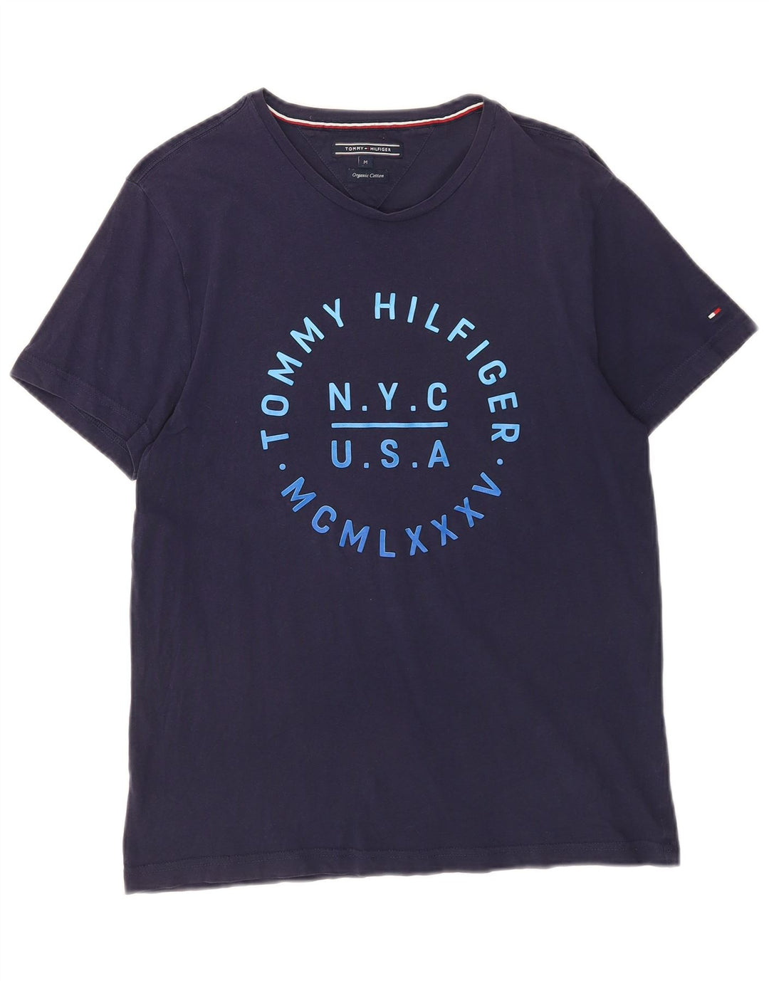 Tommy Hilfiger muška majica kratkih rukava srednje tamnoplava s grafičkim motivima