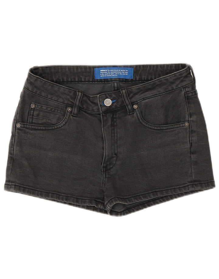 Ženske kratke traper hlače ADIDAS W26, mali sivi pamuk