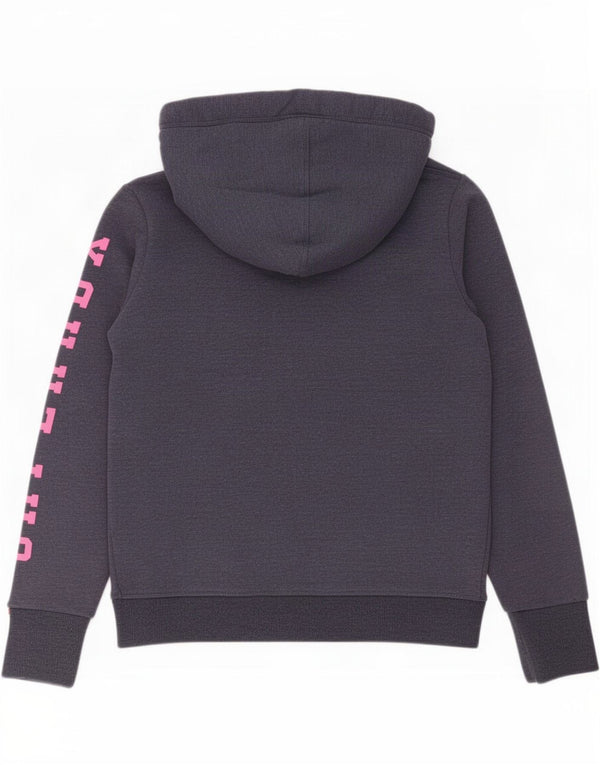 Superdry ženska majica s kapuljačom s kapuljačom UK 14 srednje tamnoplavi pamuk