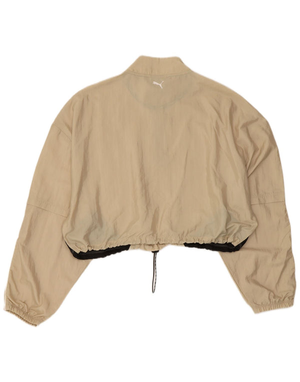 Puma ženska gornja jakna trenirke Crop Graphic UK 16 Large Beige Colourblock