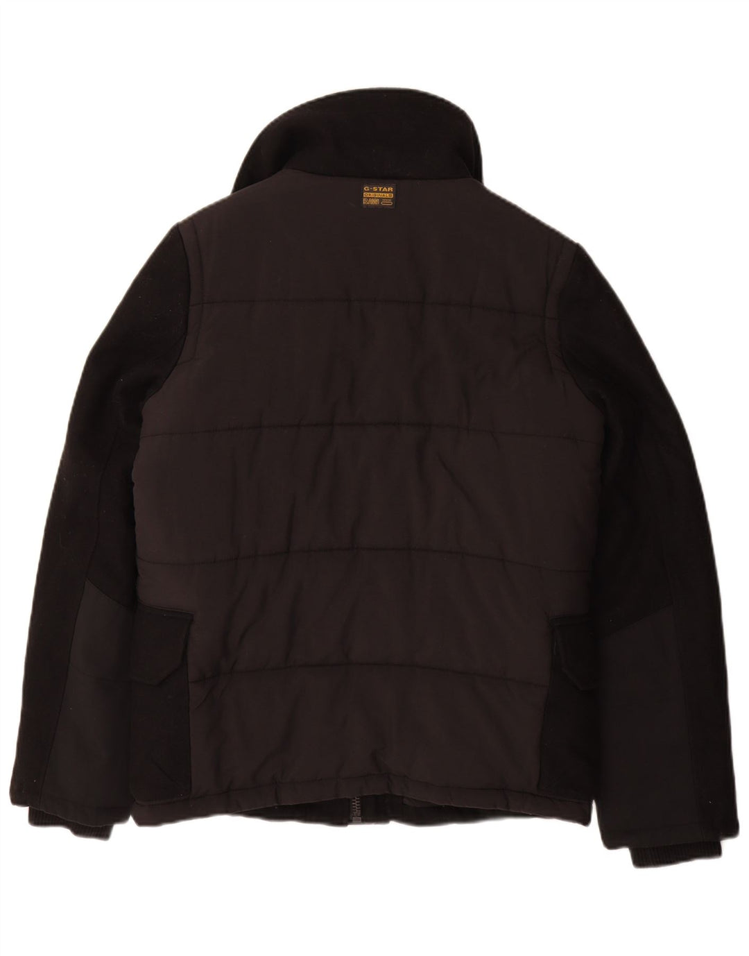 G-Star muška grafička podstavljena jakna UK 36 Mala crna vunena