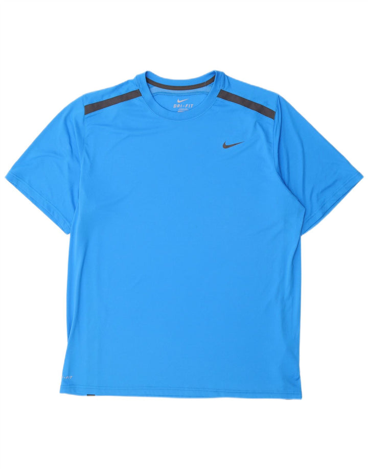 NIKE muška Dri Fit majica kratkih rukava XL plavi poliester
