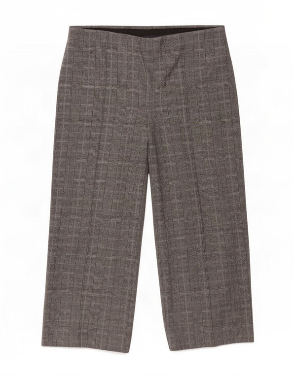 Marks & Spencer ženske ravne hlače UK 18 XL W36 L28 sive karirane