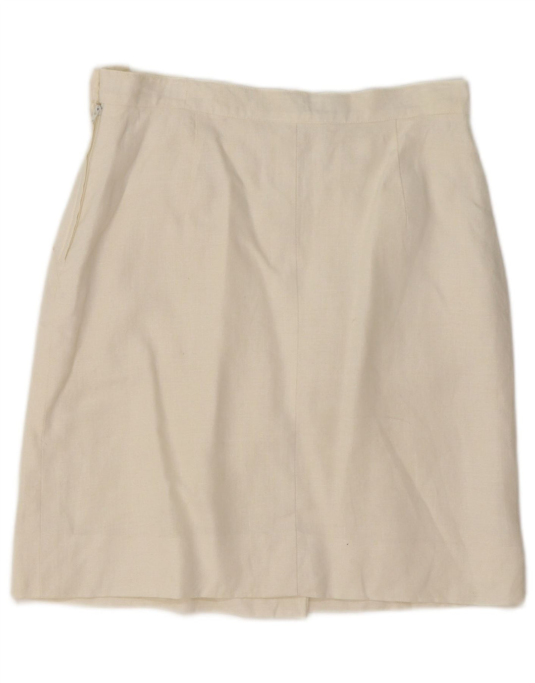 MARELLA ženska suknja A-kroja UK 12 srednje W30 od bijelog lana