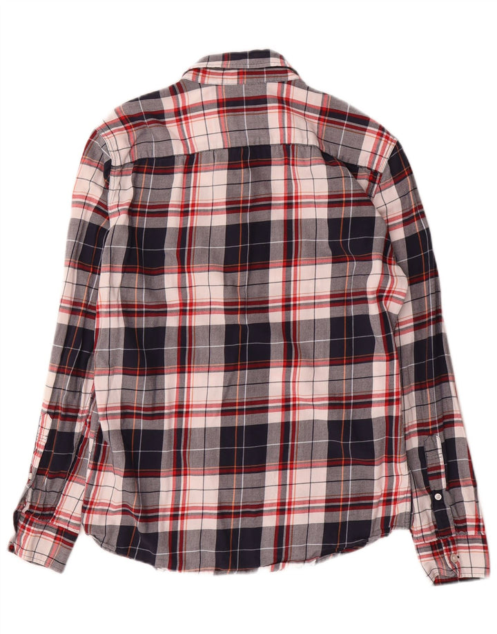 Jack Wills muška uska košulja malenog tamnoplavog kariranog pamuka