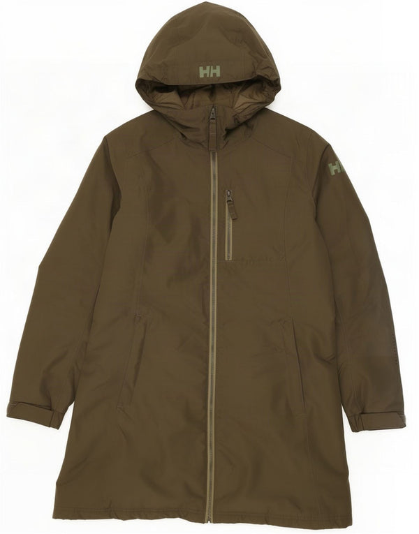 Helly Hansen, ženski podstavljeni kaput s kapuljačom UK 14, srednji kaki poliester