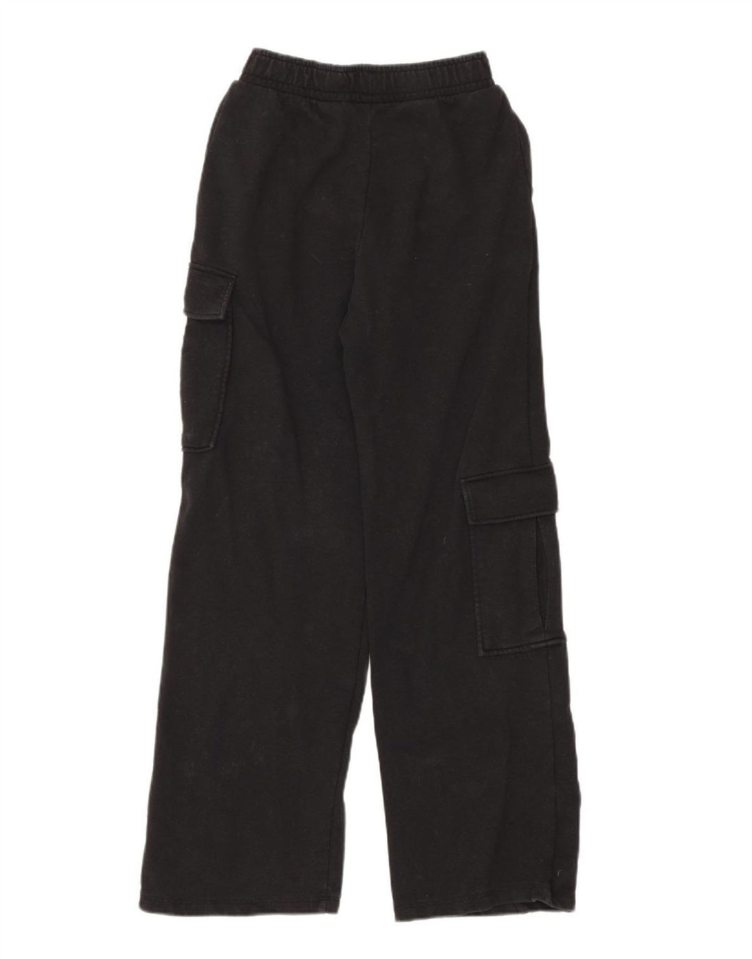ZARA Mens Cargo Tracksuit Trousers Small  Black Cotton