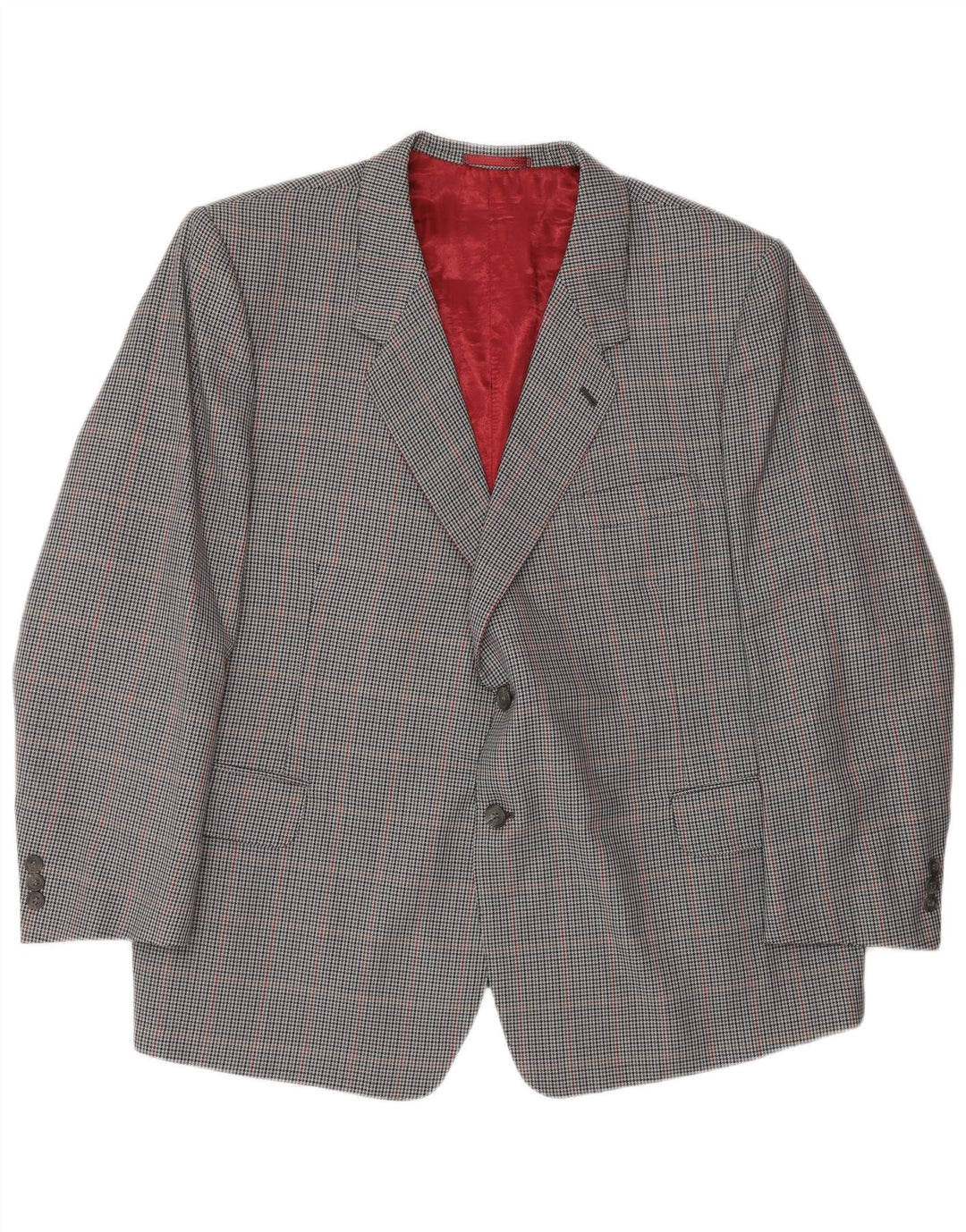 Vintage muški sako sa 2 gumba UK 42 XL sivi karirani