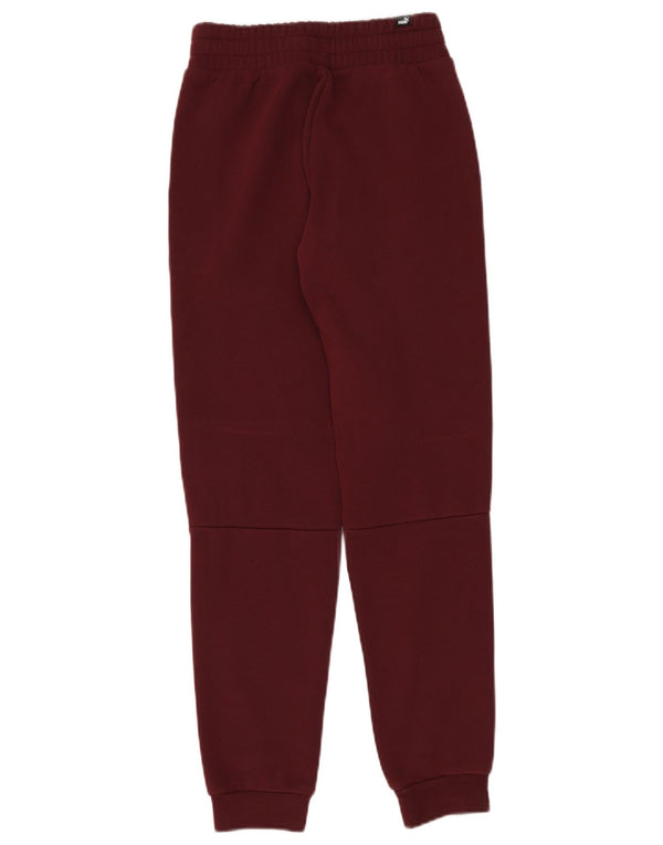 Puma Ženske grafičke trenirke Joggers UK 6 XS Burgundy Colourblock
