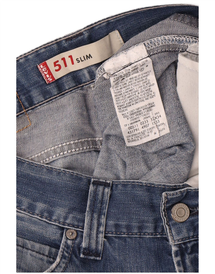 Levi's muške 511 uske traperice W32 L34 plavi pamuk