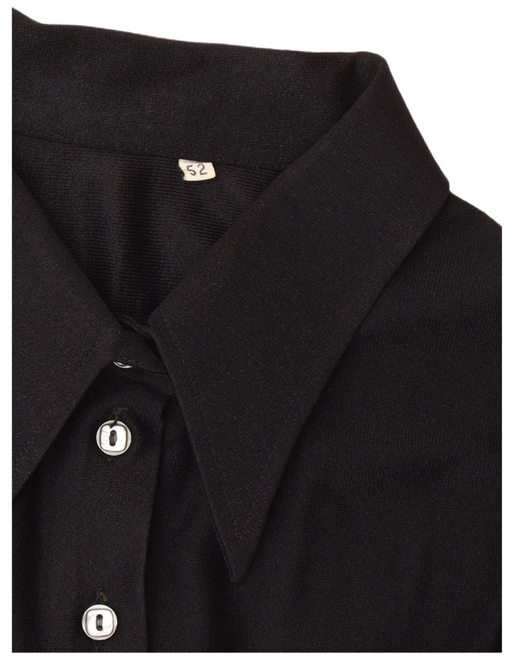 Vintage ženska košulja bluza IT 52 2XL crna