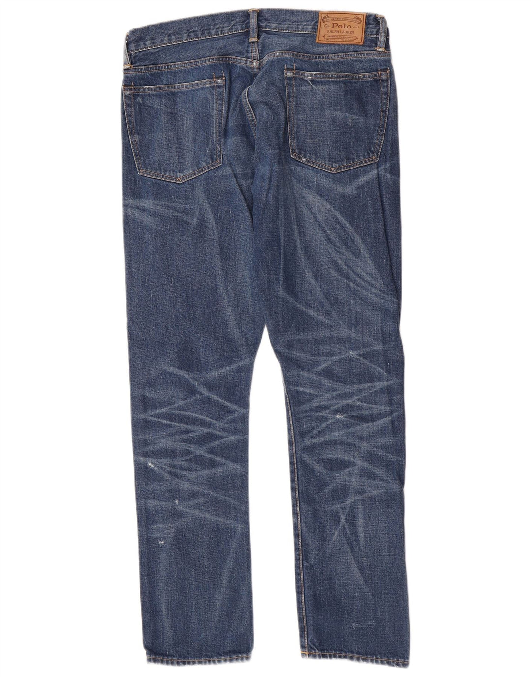 Polo Ralph Lauren muške ravne traperice W33 L30 plavi pamuk