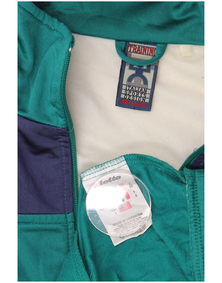 LOTTO muška gornja jakna trenirke UK 40/42 velika tirkizna boja