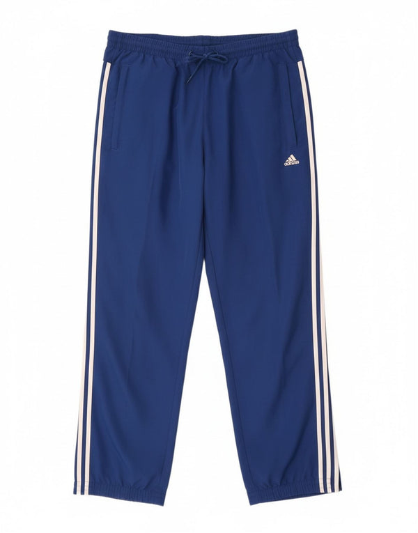Adidas muške trenirke hlače Joggers UK 42/44 veliki plavi poliester