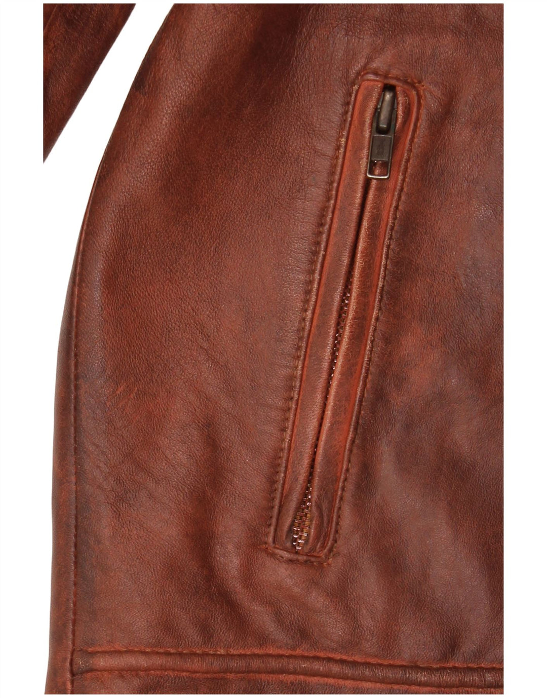 Vintage ženske UK 18 XL smeđa koža