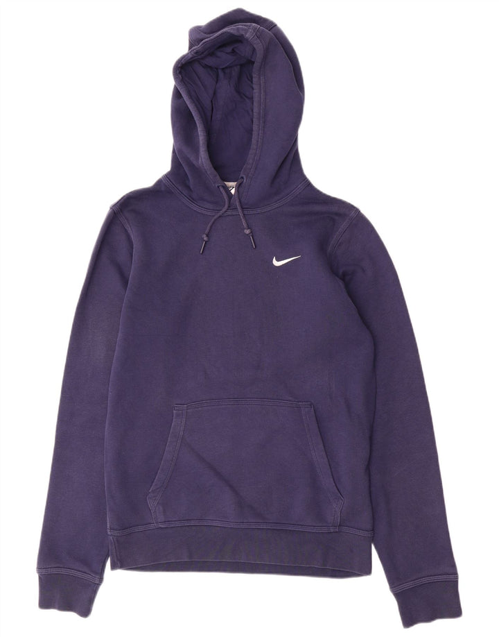 Nike muška majica s kapuljačom mala mornarsko plava pamučna